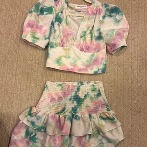 Tie Dye Rosen Top Skirt Set by Amanda Uprichard from Revolve